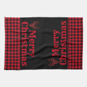 Weihnachtsküche Handtuch Buffalo Kariert (Horizontal)