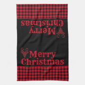 Weihnachtsküche Handtuch Buffalo Kariert (Vertikal)