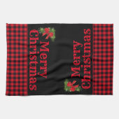 Weihnachtsküche Handtuch Buffalo Kariert (Horizontal)