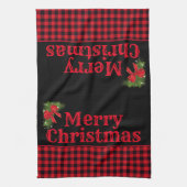 Weihnachtsküche Handtuch Buffalo Kariert (Vertikal)