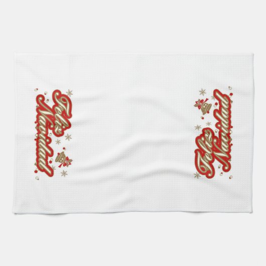 Weihnachtsküche Handtuch Feliz Navidad (Horizontal)