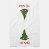 Weihnachtsküche Handtuch Feliz Navidad Tree (Vertikal)