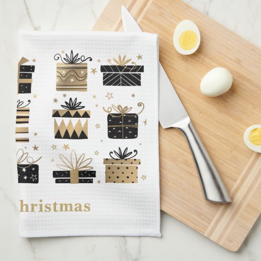 Weihnachtsküche Handtuch frohe Weihnachtsgeschenke (Viertel Falte)