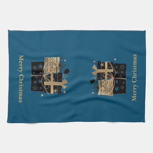 Weihnachtsküche Handtuch frohe Weihnachtsgeschenke (Horizontal)