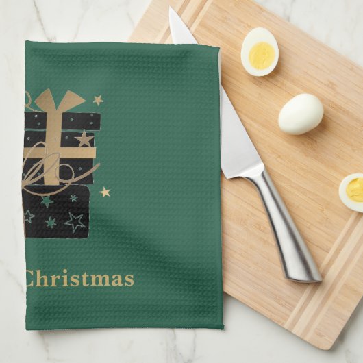 Weihnachtsküche Handtuch frohe Weihnachtsgeschenke (Viertel Falte)