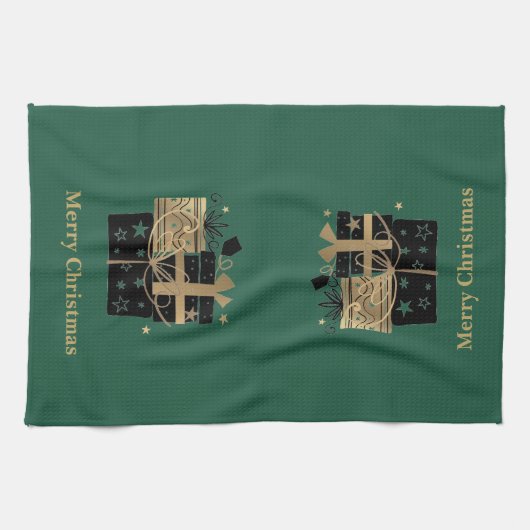 Weihnachtsküche Handtuch frohe Weihnachtsgeschenke (Horizontal)