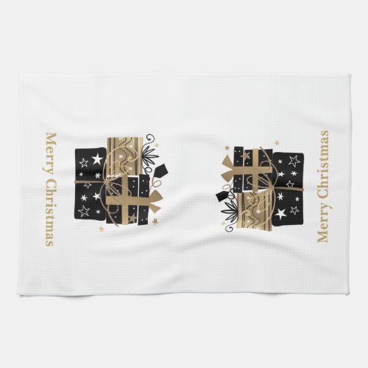 Weihnachtsküche Handtuch frohe Weihnachtsgeschenke (Horizontal)