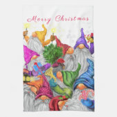 Weihnachtsküche Handtuch Happy Gnomes Party (Vertikal)