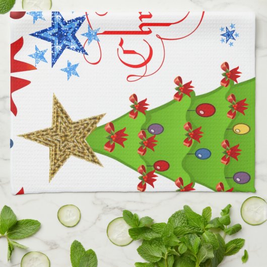 Weihnachtsküche Handtücher (Gefaltet)