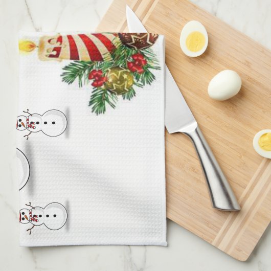 Weihnachtsküche Handtücher (Viertel Falte)