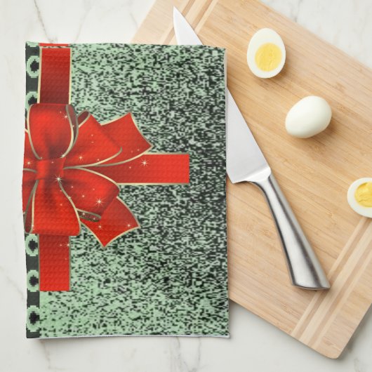 Weihnachtsküche Handtücher (Viertel Falte)