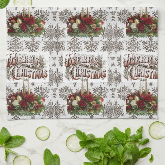 Weihnachtsküche Handtücher (Gefaltet)