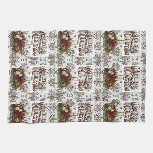 Weihnachtsküche Handtücher (Horizontal)
