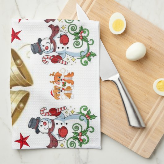 Weihnachtsküche Handtücher (Viertel Falte)