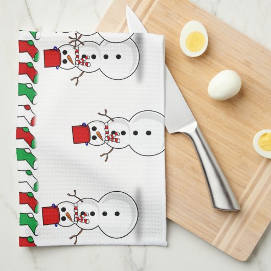 Weihnachtsküche Handtücher (Viertel Falte)