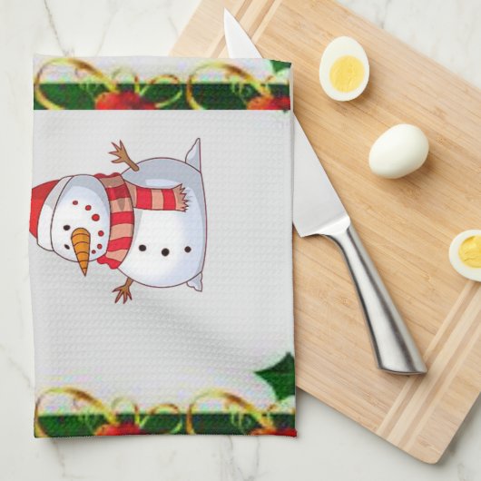 Weihnachtsküche Handtücher (Viertel Falte)