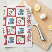 Weihnachtsküche Handtücher (Viertel Falte)