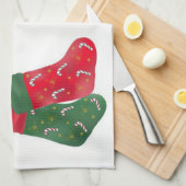 Weihnachtsküche Handtücher (Viertel Falte)