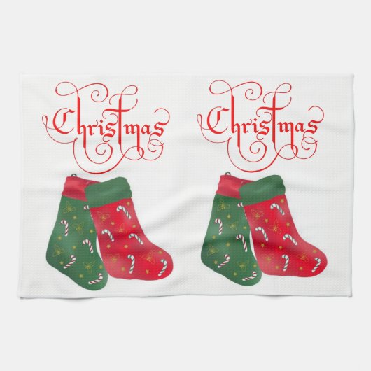 Weihnachtsküche Handtücher (Horizontal)