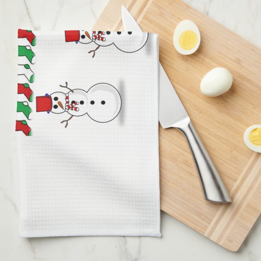 Weihnachtsküche Handtücher (Viertel Falte)