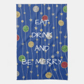 Weihnachtsküche Handtuchschmuck und Sterne Geschirrtuch (Vertikal)