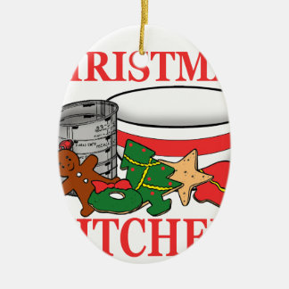 Weihnachtsküche Keramik Ornament