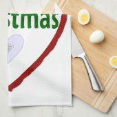 Weihnachtsküche Liebe Küchentücher (Viertel Falte)