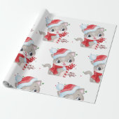 Weihnachtsküche mit Lichtern Geschenkpapier (Ungerollt)