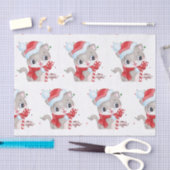 Weihnachtsküche mit Lichtern Seidenpapier (Handwerk)