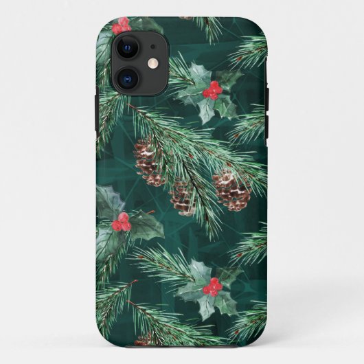 Weihnachtsküche mit Zapfen Case-Mate iPhone Hülle (Rückseite)