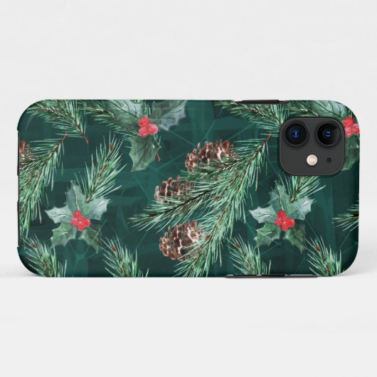 Weihnachtsküche mit Zapfen Case-Mate iPhone Hülle (Rückseite (Horizontal))