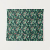Weihnachtsküche mit Zapfen Wandteppich (Vorderseite (Horizontal))