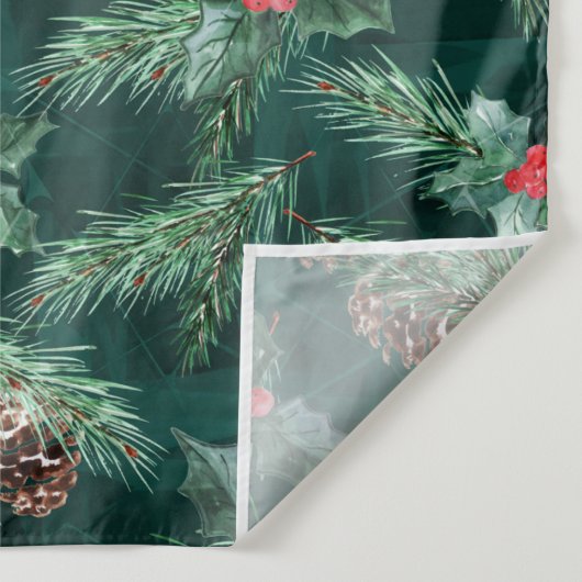 Weihnachtsküche mit Zapfen Wandteppich (Detail)
