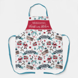 Weihnachtsküche - Nordpol Urlaub Schürze