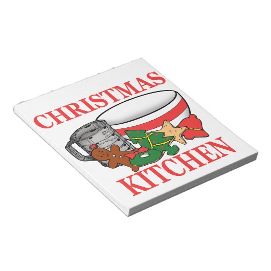Weihnachtsküche Notizblock (angewinkelt)