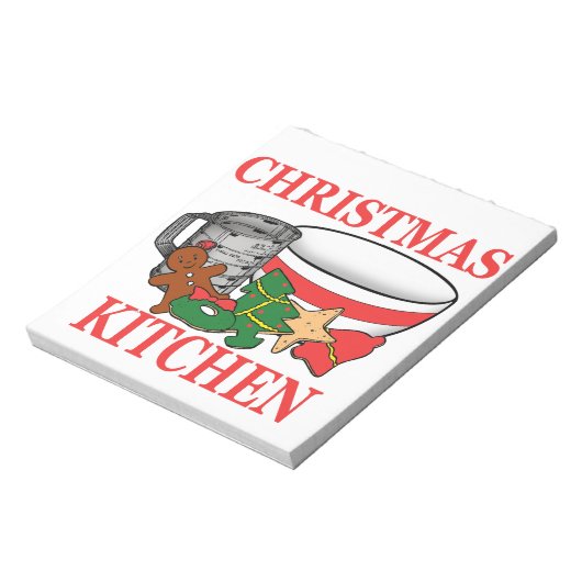 Weihnachtsküche Notizblock (Rotiert)