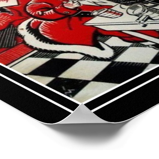 Weihnachtsküche Print 11x14 Poster (Ecke)