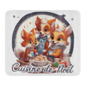 Weihnachtsküche Schneidebrett (Vorderseite)