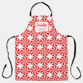 Weihnachtsküche Schürze mit Peppermint Candy (Vorderseite)
