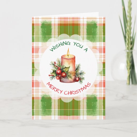 Weihnachtsküche und Feiertage Gruß Karte (Vorderseite)