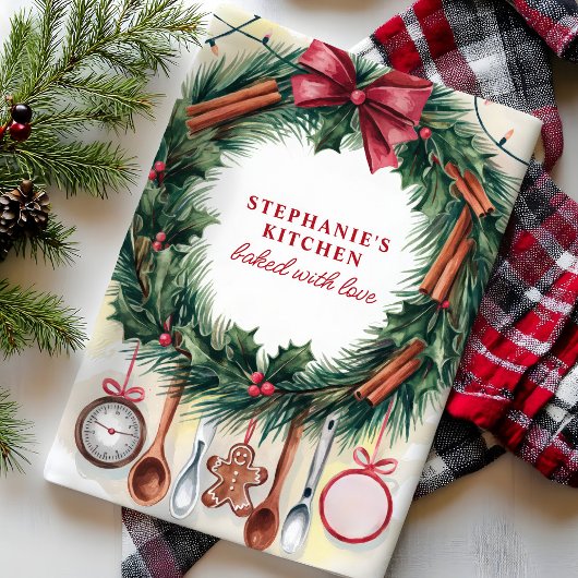 Weihnachtsküche Utensities Personalisiert Geschirrtuch