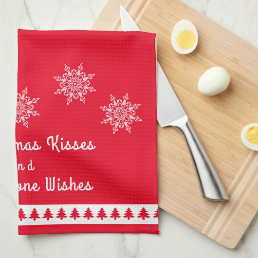 WeihnachtskücheHandtuch Yellowstone Wünsche Geschirrtuch (Viertel Falte)