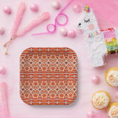 WEIHNACHTSKUCHEN 18 cm quadratische Papierplatten Pappteller (Party)