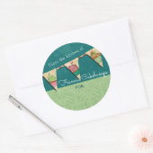 Weihnachtskuchen aus der Küche des Aufklebers Runder Aufkleber (Umschlag)