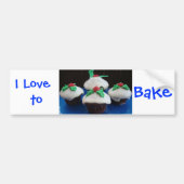 Weihnachtskuchen Autoaufkleber (Vorne)