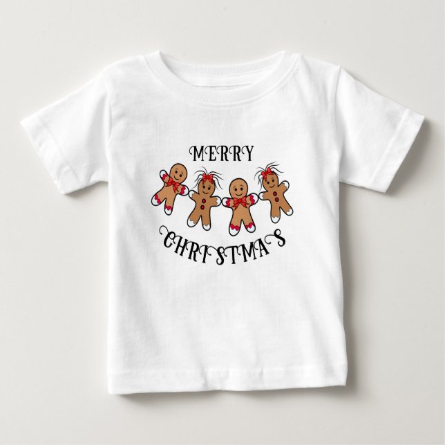 Weihnachtskuchen Baby T-shirt (Vorderseite)
