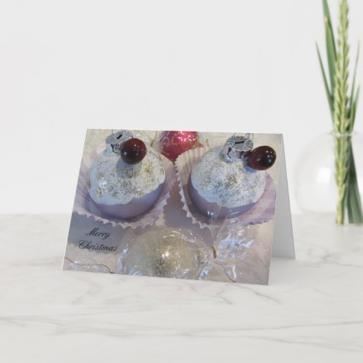 Weihnachtskuchen-Bäckerdekorationen Feiertagskarte (Vorderseite)