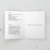 Weihnachtskuchen-Baum-Dekorationen Feiertagskarte (Innenseite)