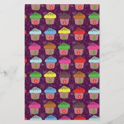 Weihnachtskuchen Briefpapier (Vorderseite)