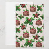 Weihnachtskuchen Briefpapier (Vorne/Hinten)